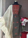 Cotton Printed 3-Piece Unstitched Suit Set