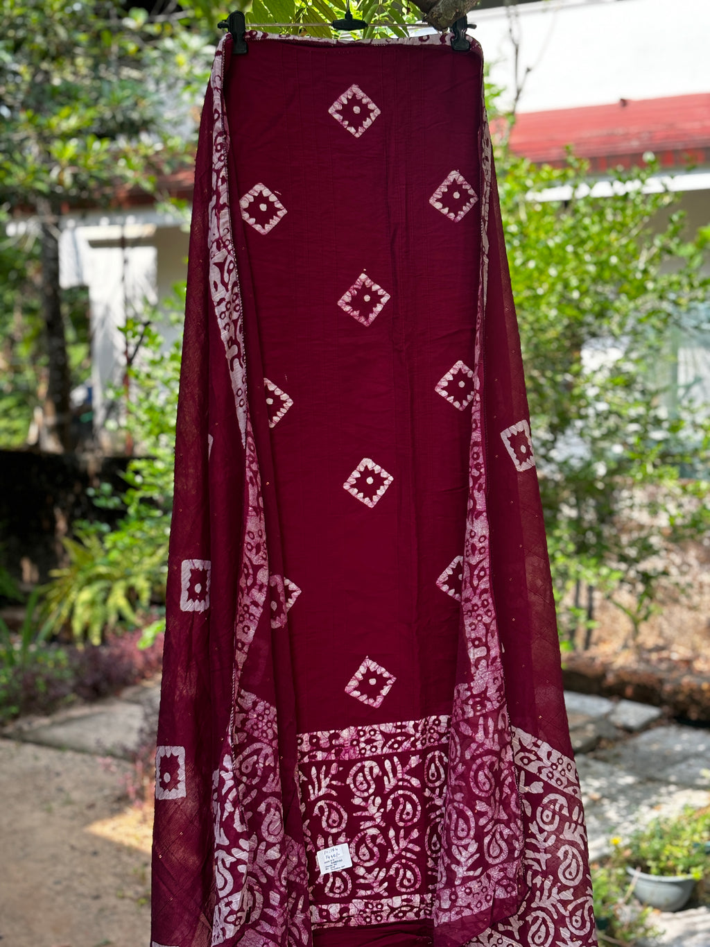 Cotton 3-Piece Unstitched Dress Material Set | Weavers’ Collection