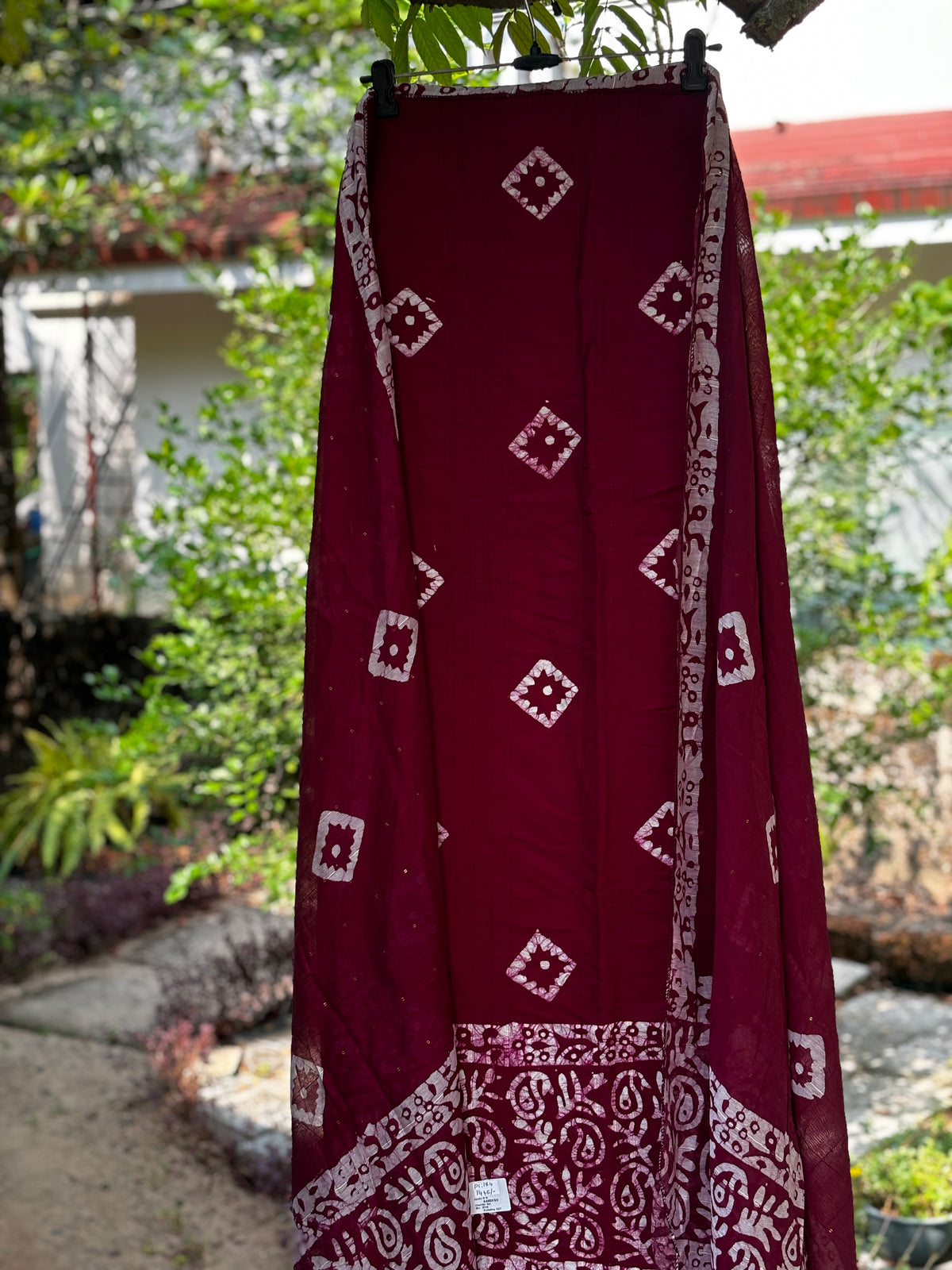 Cotton 3-Piece Unstitched Dress Material Set | Weavers’ Collection